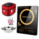 bếp điện từ chefs Bếp điện từ cảm ứng nấu ăn tại nhà một ký túc xá sinh viên tiết kiệm năng lượng nhỏ Ưu đãi đặc biệt với nồi nấu đầy đủ - Bếp cảm ứng giá bếp ga hồng ngoại rinnai