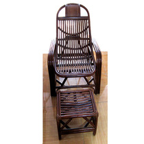 10171 rattan beach boss leisure chair with footrest chair 2 piece set front and rear swing chair