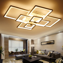 Living room lamp creative rectangular atmosphere LED ceiling lamp modern simple acrylic room lamp bedroom lighting decoration