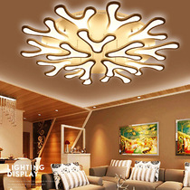 Modern living room lamp fashion simple flower type atmospheric bedroom lamp study lamp household Hall lamp led ceiling lamp