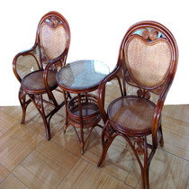 10114 set set of high-end fashion casual guest rattan chair