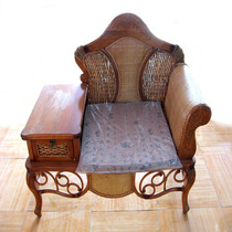 10175 rattan chair rattan furniture factory series leisure rocking chair telephone chair