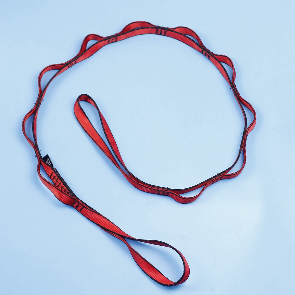 Liao Aerial Yoga Hanging Bed Connection Rope Mountaineering Flat Band Yoga Chrysanthemum Rope Flat With Chrysanthemum Chain Rope Extension Strap