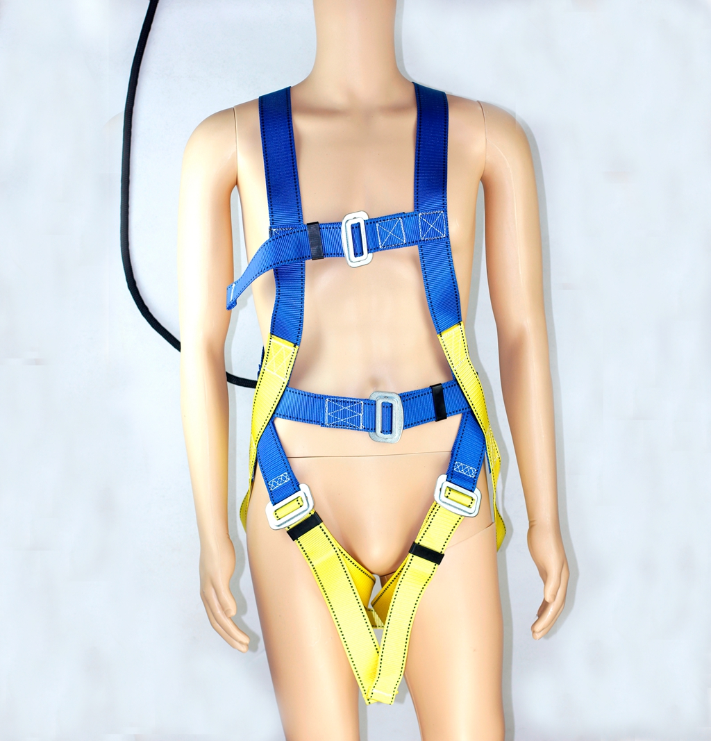 National standard aerial work exterior wall cleaning seat belt Full body European seat belt Five-point safety rope rope