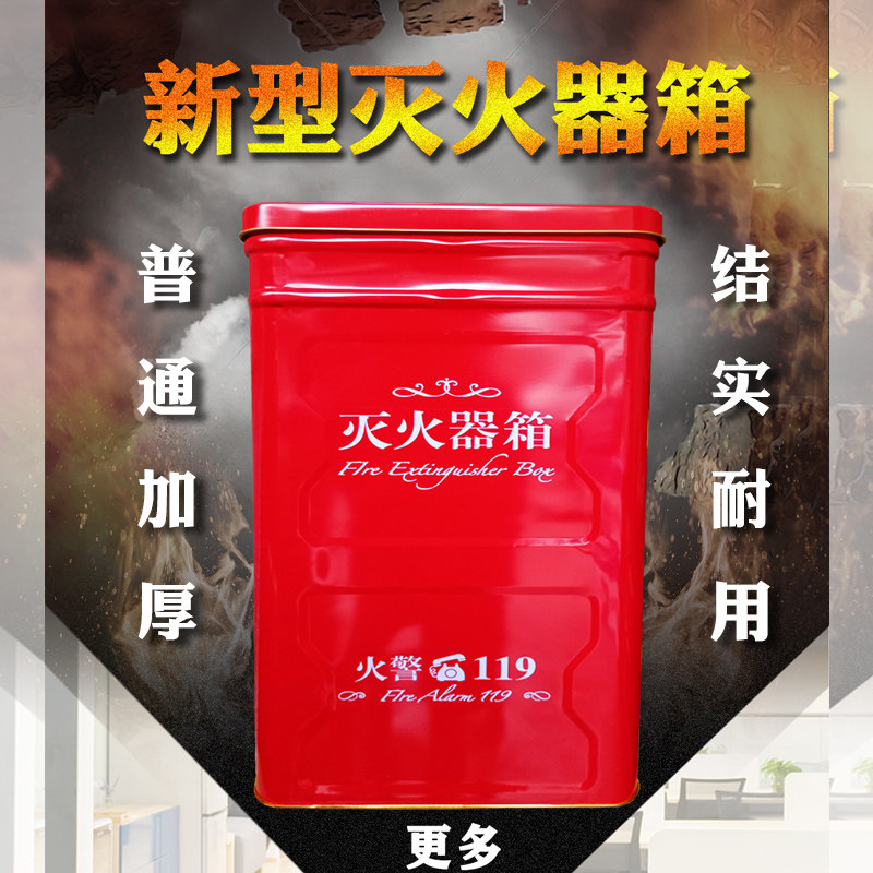 Fire extinguisher box 4kg dry powder 2pcs new fire box 2KG5KG8KG portable 4-2 fire extinguisher box