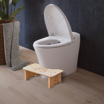 Household solid wood toilet stool footstool squat artifact toilet bathroom step stool step toilet foot stool