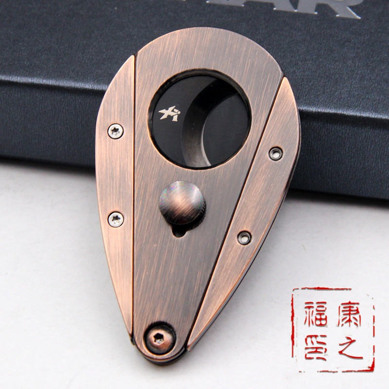 American Xikar cigar cutter Xikar xi3 cutter portable black antique gold knife cigar clamp 302BZBK