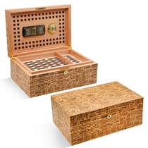 Lafuli cedar wood cigar box carved surface cigar cigar moisturizer Egyptian cultural symbol cigar box