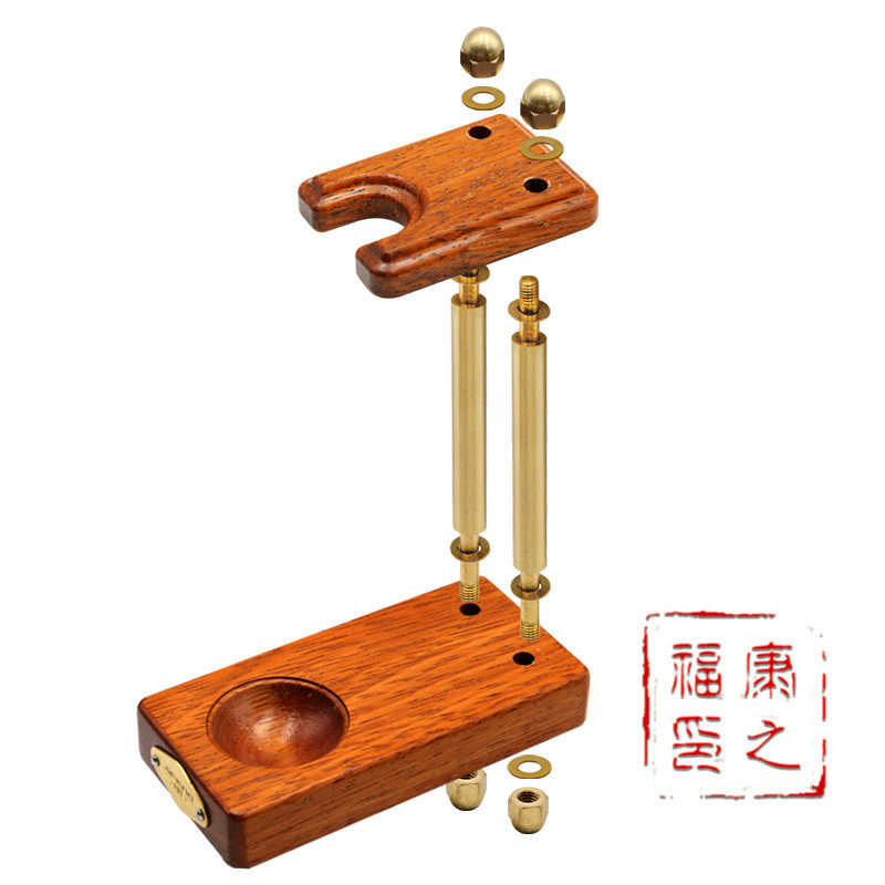  Monsoon JiFENG Tobacco Fighting Rack L Type Unit Smoking Rack Glossy Solid Wood Metal Unit Smoking Bucket
