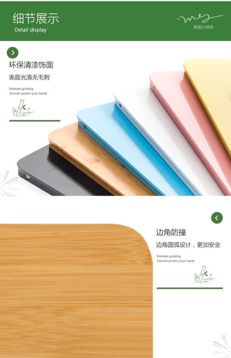 Người đàn ông bằng gỗ có thể gập lại bàn máy tính xách tay giường sinh viên đại học với bàn nhỏ ký túc xá bàn học - Bàn bàn học chống gù ismart