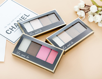 Auto Wholesale Latin America Latino Four Color Fix Powder Pie Bicolor Blush Shaded Side Shadow Pink Nasal brow 16g