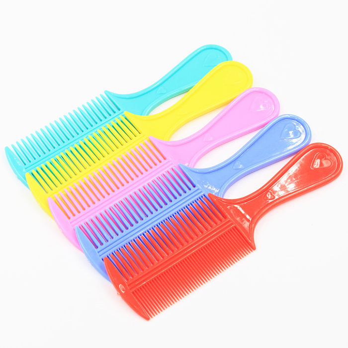Automatic wholesale toiletries with shank plastic beauty hair comb with double sided comb Multipurpose comb length 20cm