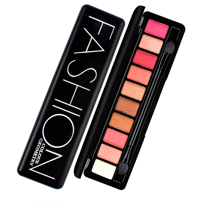 Automatic Wholesale 10 Color Pearlescent Mist Surface Eye Shadow Pan Earth Color Smoked Color Daily Color Makeup 8g