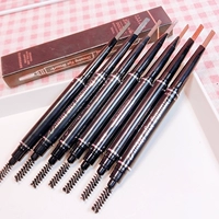 Vận chuyển tự động Bán buôn tam giác phẳng đầu chopper bút chì lông mày xoay tự động cắt miễn phí với bàn chải lông mày kéo dài không thấm nước và mồ hôi - Bút chì lông mày / Bột / Stick gel kẻ mày
