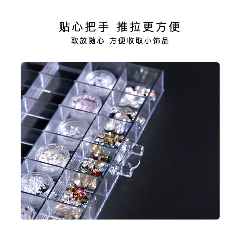 Nail Art Diamond Storage Box Storage Ngăn kéo cao cấp Dung tích lớn Hộp khoan Nail Shop Công cụ lưu trữ đặc biệt - Công cụ Nail