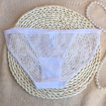 D home exports to Europe and the United States foreign trade tail single underwear female sense transparent briefs incognito mesh low waist breathable underpants