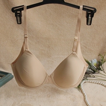 N home exports to Europe and the United States foreign trade original single underwear women comfortable incognito double row thin section gathered glossy skin tone pure bra