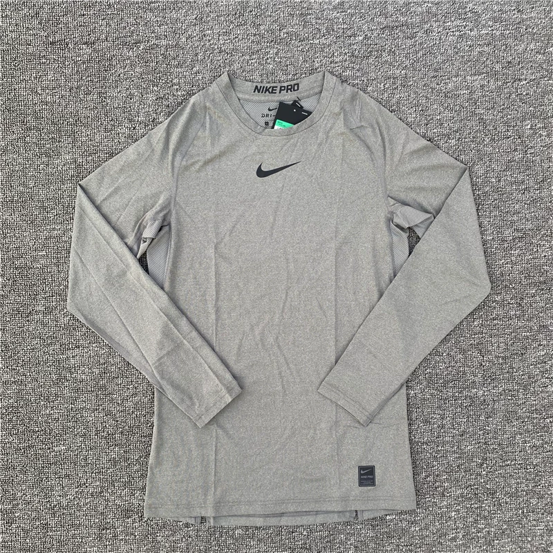 Nike, чарлот Тильбери, баскетбол спортивной быстрой сушки дышащая длинный рукав для тренировки в спортзале, обтягивающий