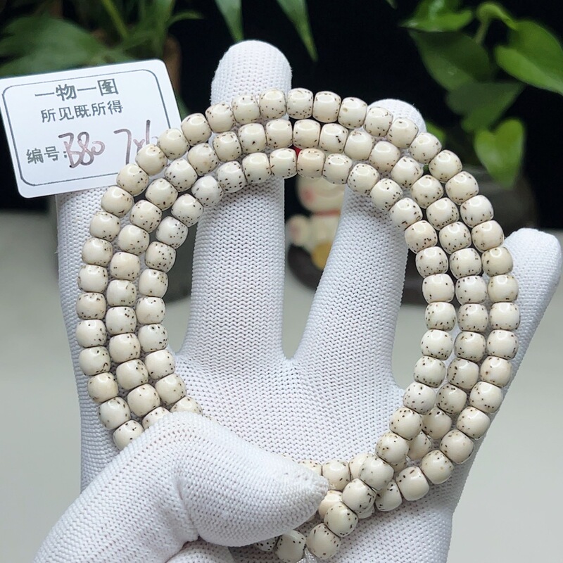 B80 Unique Item with Individual Image, Bone China White River Dolphin 7×6 Large Blank Space Star and Moon Bodhi 108 Beads Bracelet B80 Unique Item with Individual Image, Bone China White River Dolphin 7×6 Large Blank Space Star and Moon Bodhi 108 Beads Bracelet