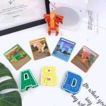 Transformed letters English numbers educational toys dinosaur animals fit robots King Kong childrens boys