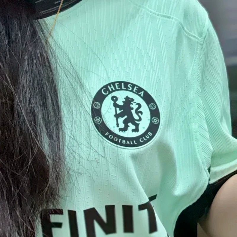 Chelsea, футбольная форма, рукава, модный набор, зелёный спорт-фрисби, новая коллекция, с коротким рукавом
