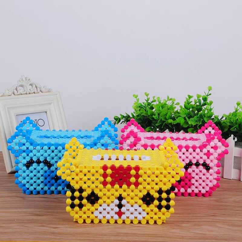 DIY Creative Handmade Beaded Little Tiger Tissue Box Finished Product Fashionable Home Crafts Car Decoration