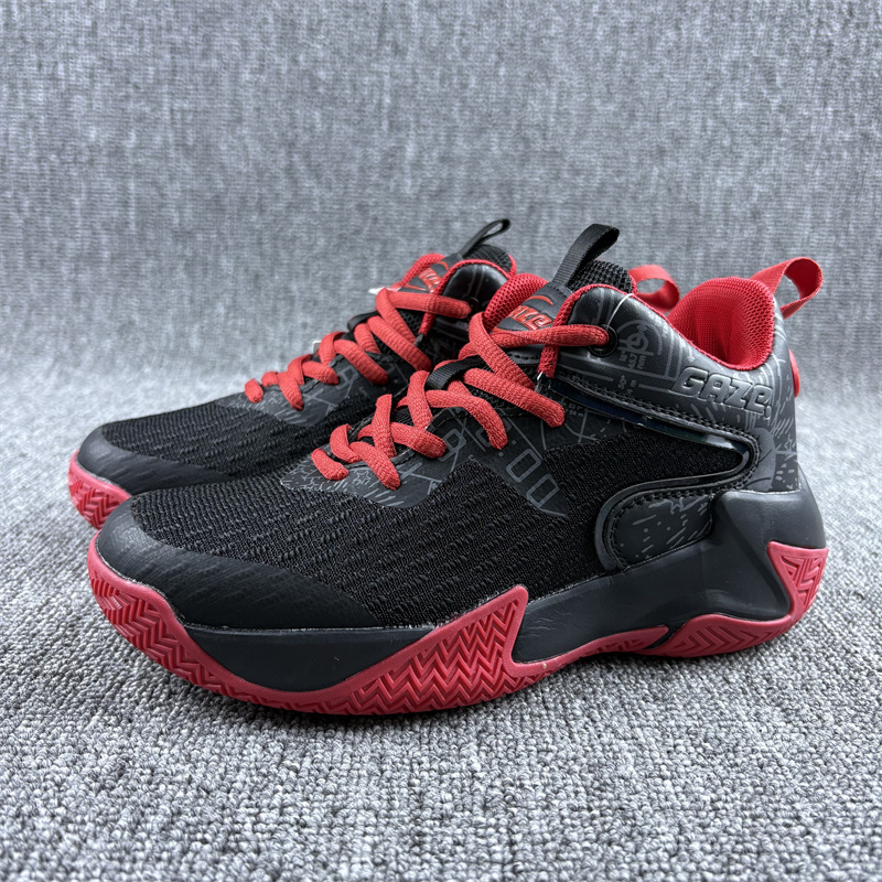 Foreign Trade Export Children's Basketball Shoes Indoor and Outdoor Non-Slip Wear-Resistant Shock-Absorbing Training and Practical Basketball Sports Shoes for Boys and Girls