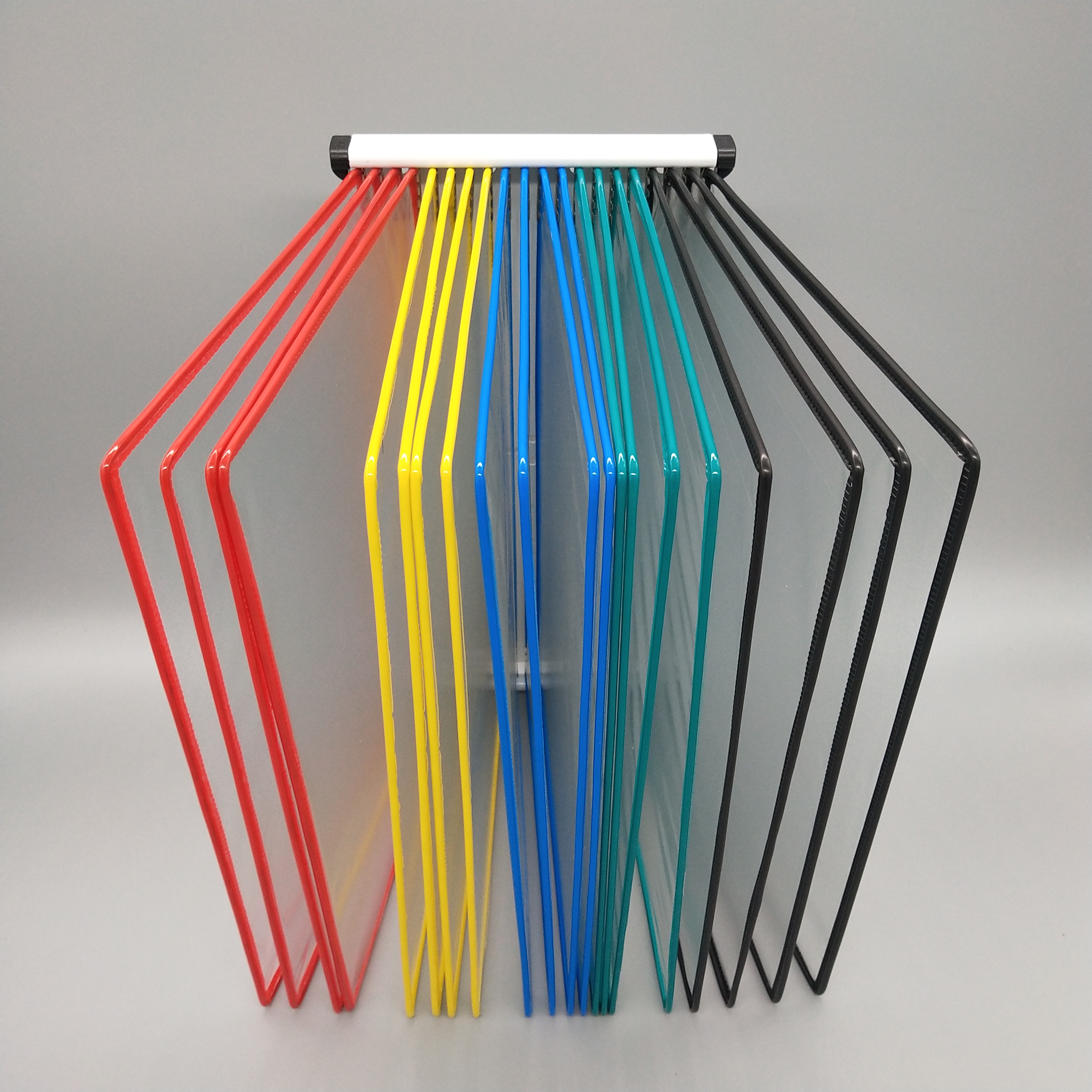 Hanging flip file rack Display stand Data protection case Multi-function browsing data rack station card PVC data