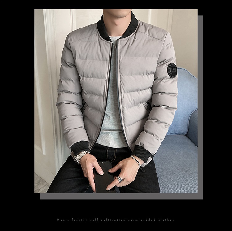 Rich Bird áo khoác nam mùa đông áo khoác nam phiên bản Hàn Quốc của xu hướng tự canh tác quần áo ngắn cotton mùa đông dày áo khoác cotton ấm áp áo bomber nam hàng hiệu