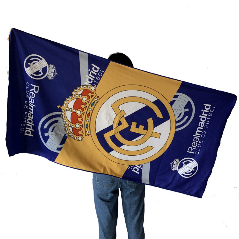Football Team Bath Towel for Men, Real Madrid Fans, Large Size Towel for Bathing, Adult Fitness, Sports, Beach Football Team Bath Towel for Men, Real Madrid Fans, Large Size Towel for Bathing, Adult Fitness, Sports, Beach