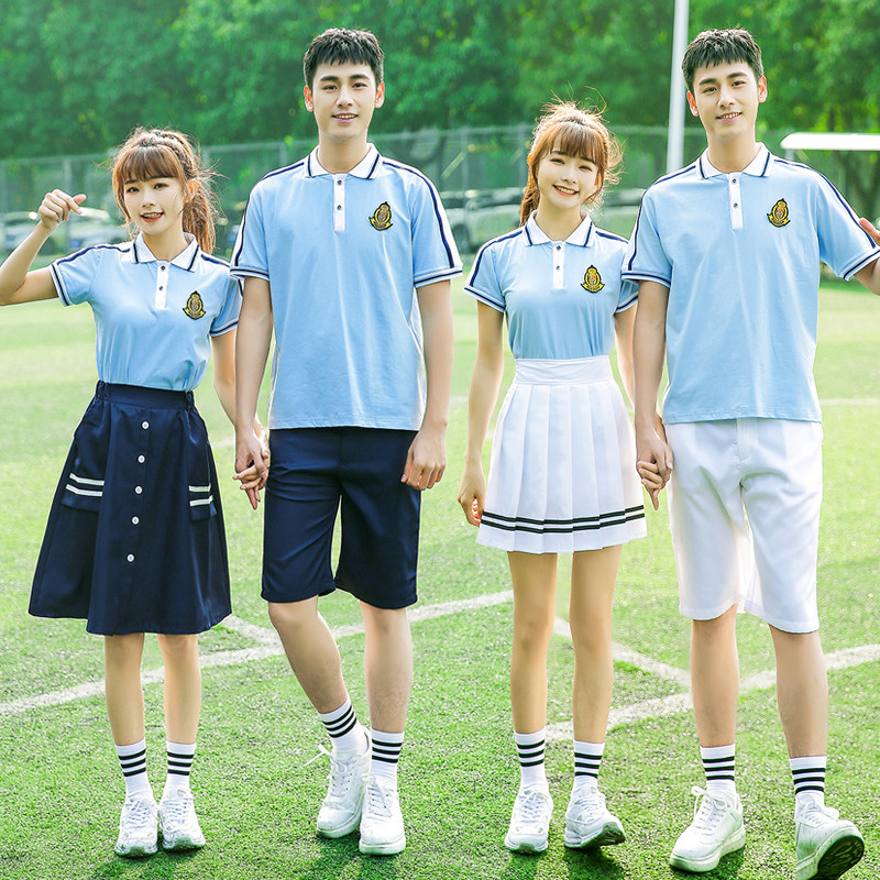 Summer graduation class uniform College style uniform suit High school student Korean version Middle school student Japanese campus primary school uniform
