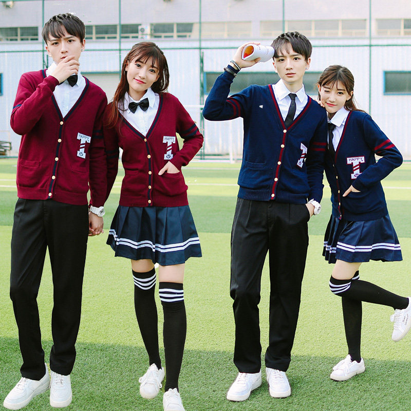 School uniform suit Class suit College style Junior high school high school students Korean British Korean version of the jacket Japanese campus style women's clothing