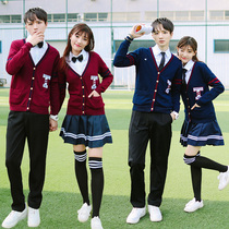 School uniform suit Korean class suit British academic style junior high school Senior high school students Korean coat chorus performance costume