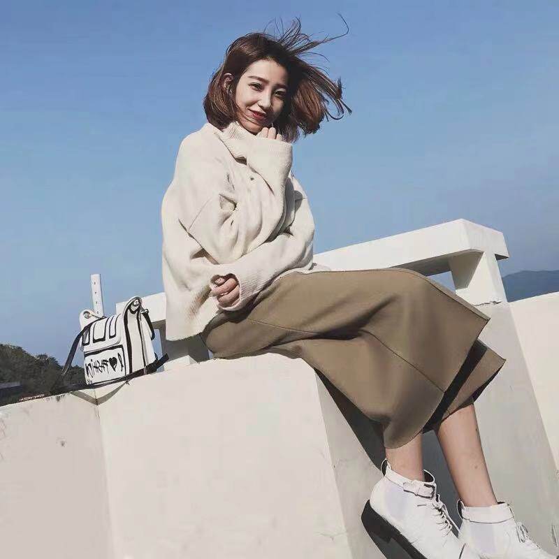 2021 new autumn and winter small balsamic wind reduction age display slim and small sub winter clothing with a high professional two-piece style suit skirt