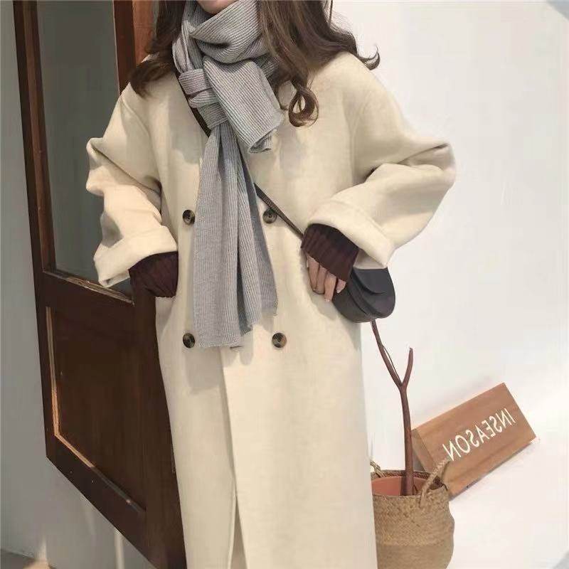 Cashmere? the bifacial cocoon type 2021 pop small sub medium long version of the fish tail fur coat female autumn and winter