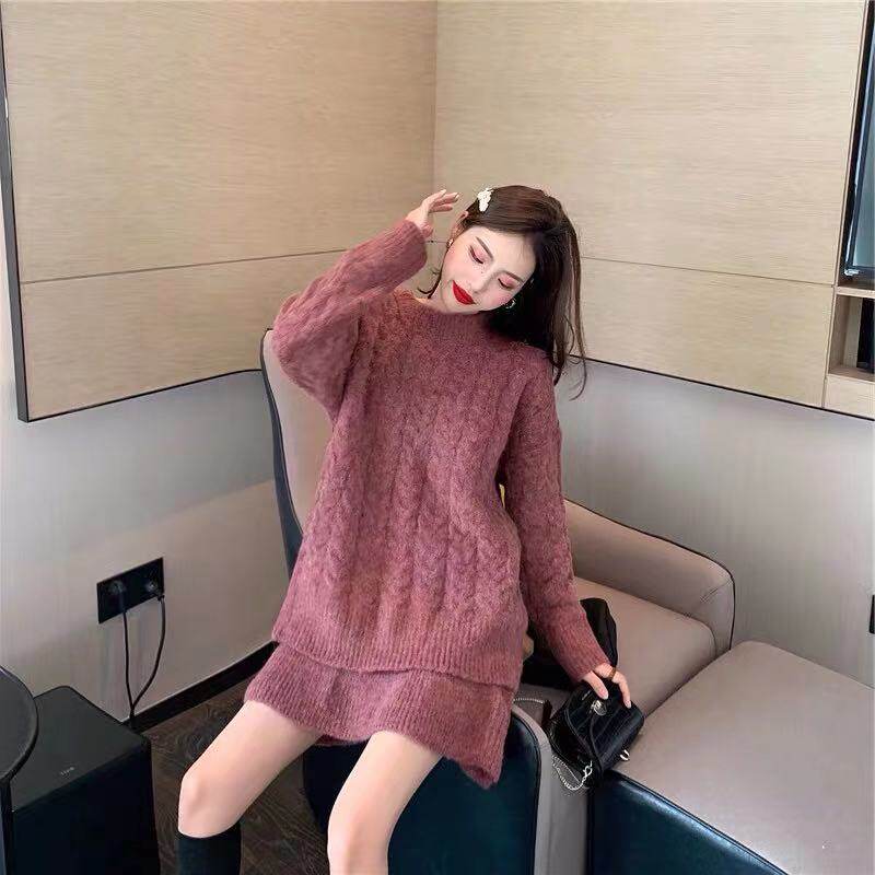 In 2022, the new autumn and winter career elegant decrease and slim two suits of skirt small autumn dress pair high