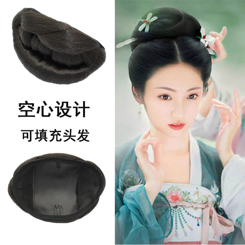Gooey Wig Pad Hairdresser 100 Hitch New Horn Bag Hanfu Styling Hairstyle Hair Bob COS Performance Suit