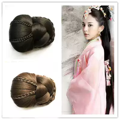 Ancient costume wig hair bag Tang suit Hanfu head shape hair bag Xiuhe bride hair photo studio pad hair