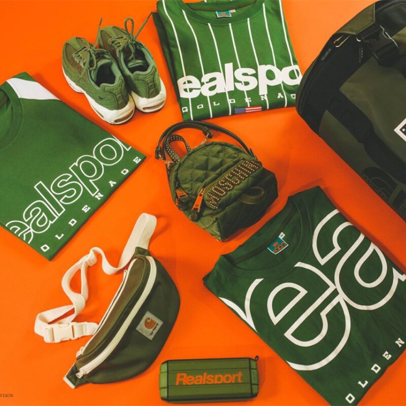 【Realsport】2017 Summer Collection 竖条纹T恤 纯棉宽松T恤