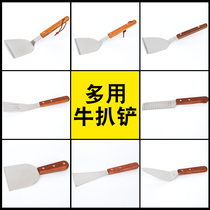 Stainless steel steak shovel baking pancake shovel cooking shovel teppanyaki shovel pizza spatula steak shovel