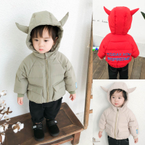 Baby cotton-padded jacket 2020 winter New Men 1-3 years old 2 baby thick warm cotton padded clothes childrens cotton coat