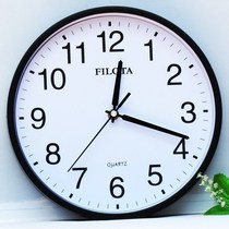 Simple fashion wall clock Clock Round Trumpet hanging wall clock Childrens room Dining room mute