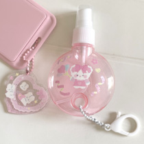 Transparent pink round spray bottle alcohol skin care water disinfection water bottle goo bottle diy50ml watering can
