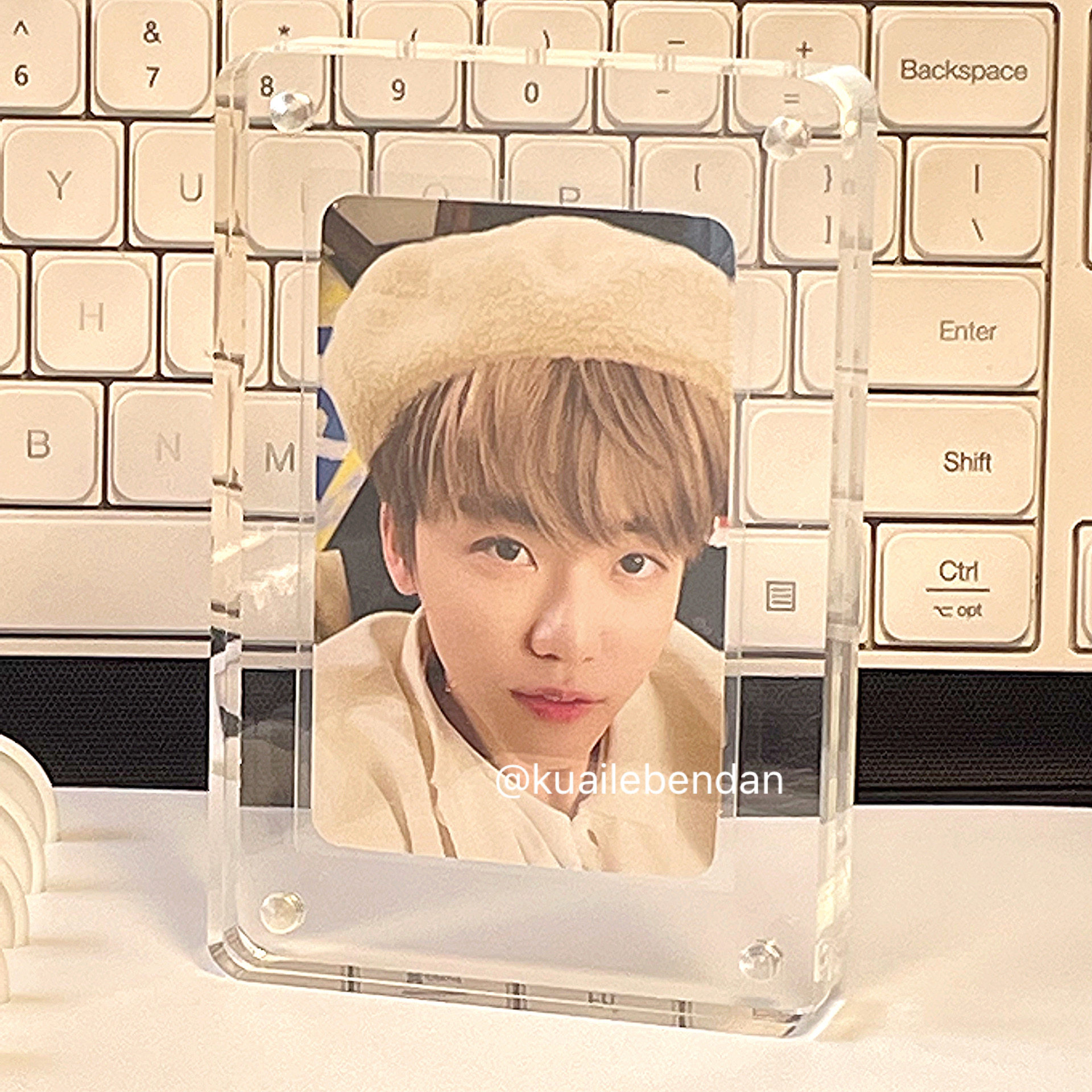 Happy Stupid Thickened Strong Magnetic Transparent Acrylic Card Brick Korean Style 3 Inch Small Card Photo Frame Set Polaroid Horizontal Version - Taobao