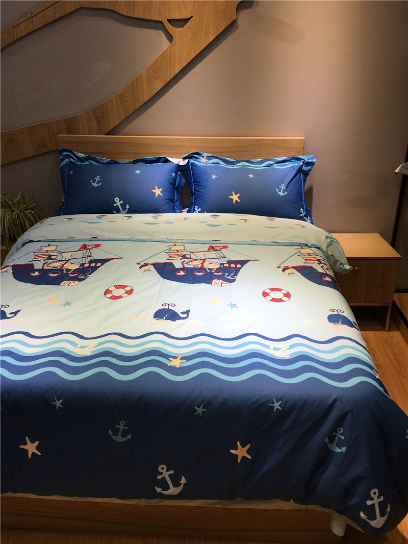 Cotton trẻ em giường bốn mảnh cotton boy boy phim hoạt hình khăn trải giường quilt cover 1.2 m1.5 mét