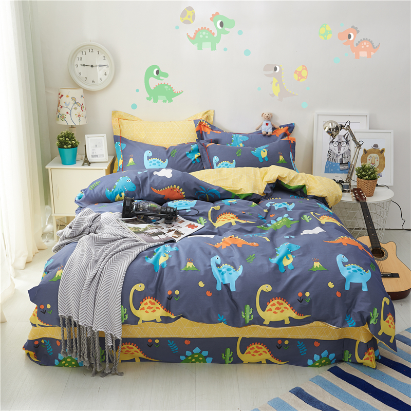 Cotton trẻ em giường bốn mảnh cotton boy boy phim hoạt hình khăn trải giường quilt cover 1.2 m1.5 mét