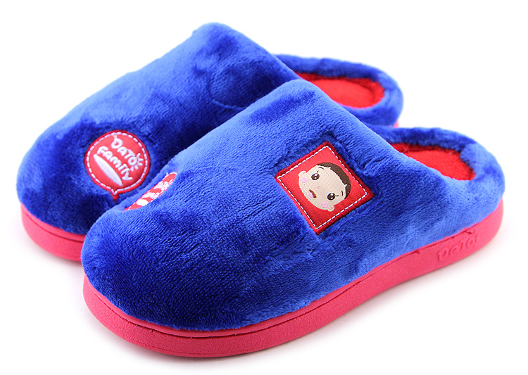 Chaussons enfants en suède pour hiver - semelle caoutchouc - Ref 1004092 Image 30