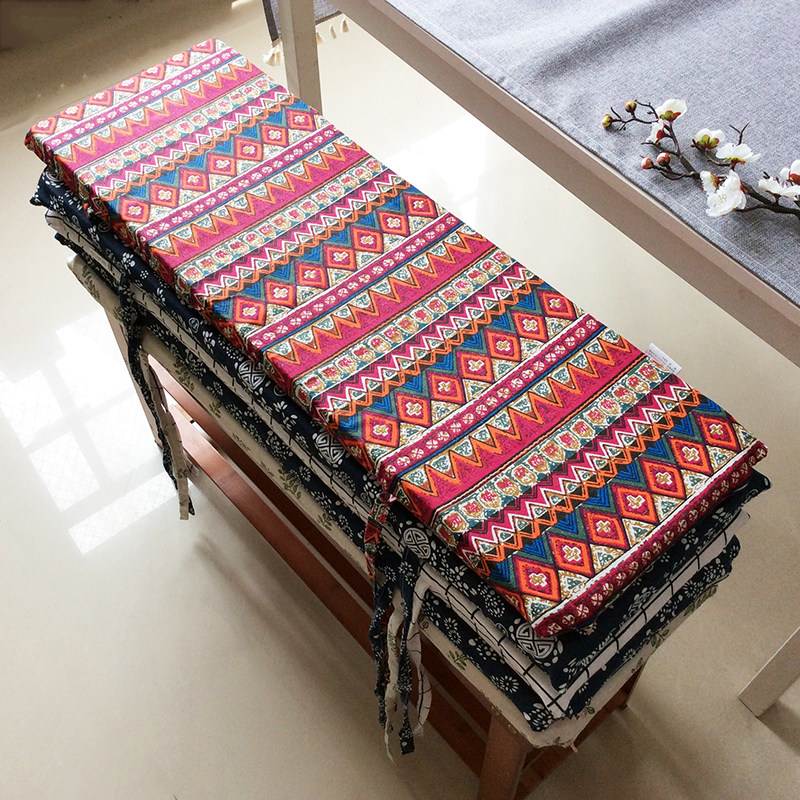 National wind cassette soft bag stool cushion strip chair floating window cushion rectangular tatami sofa sponge cushion