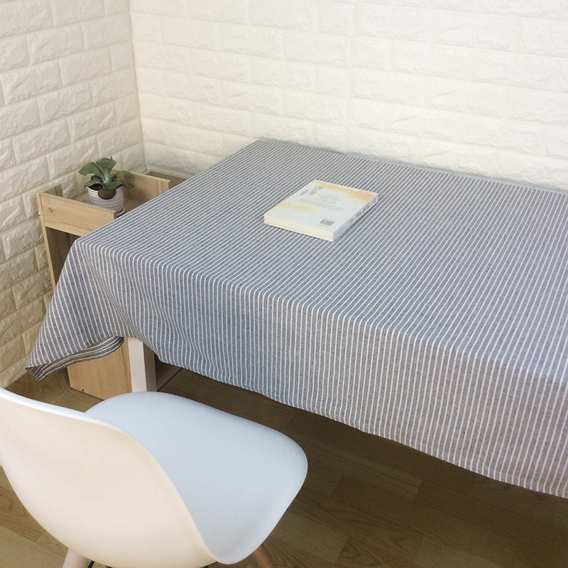 Khăn trải bàn bằng vải cotton và vải lanh Nhật Bản hiện đại lưới đỏ khăn trải bàn nhà khăn trải bàn phòng khách Bắc Âu bàn cà phê vải bìa hình chữ nhật - Khăn trải bàn khăn trải bàn học caro