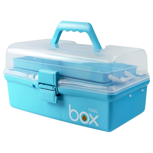 Ящик для хранения для рыбалки, универсальная коробка для хранения, двухэтажное снаряжение, коробочка для хранения